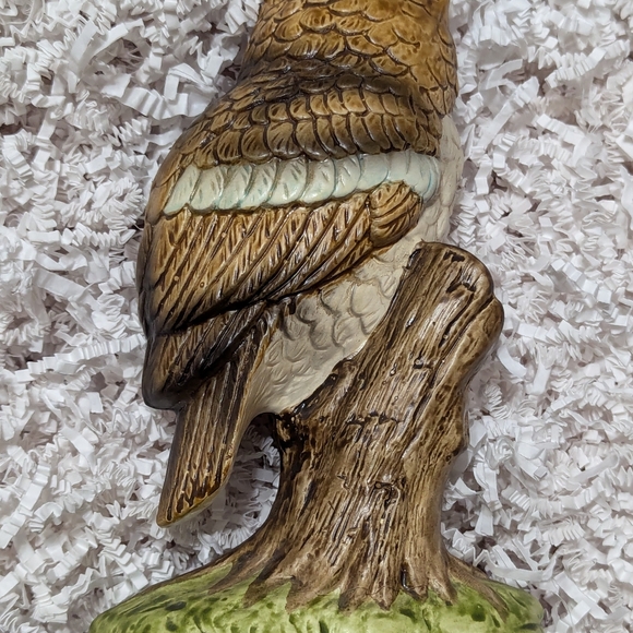 Norleans Japan vintage owl on tree stump figurine - Picture 3 of 7